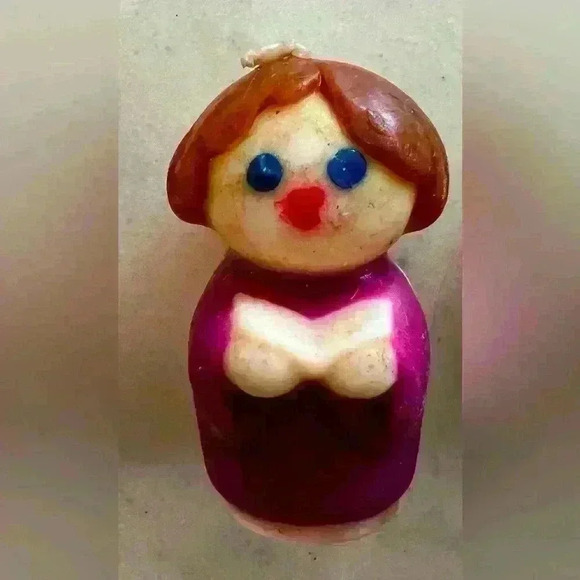 VINTAGE CANDLES 50’s/60’s GURLEY TYPE CAROLERS AND PRAYING ANGEL HOLIDAY DECOR - Picture 4 of 9